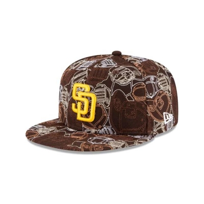 San Diego Padres Gorra | New Era MLB Cap Chaos 59fifty Fitted Cap Mexico - Azules